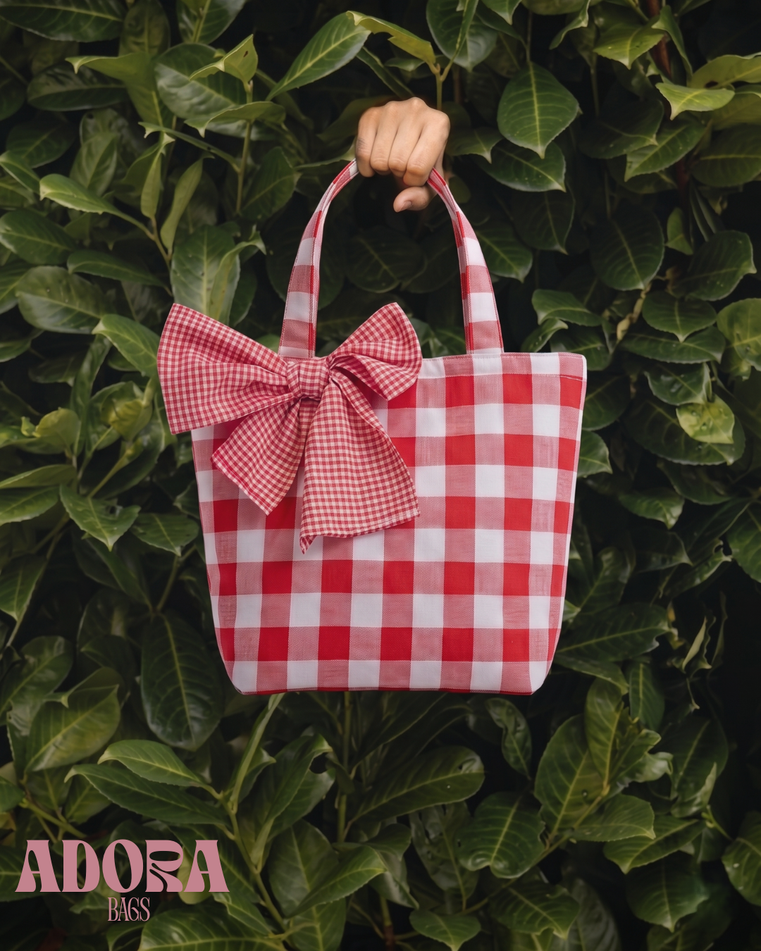 RED GINGHAM TOTE